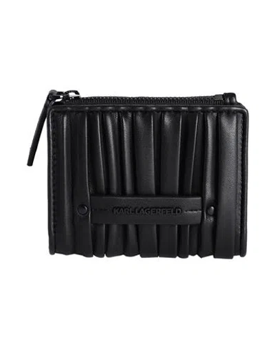 Karl Lagerfeld Woman Wallet Black Size - Recycled Polyurethane