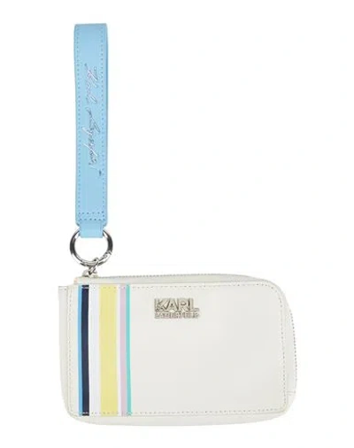 Karl Lagerfeld Woman Wallet Off White Size - Cow Leather