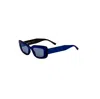 Karl Lagerfeld Women's 50mm Blue Sunglasses In Multi