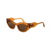Karl Lagerfeld Women's 52 Mm Caramel Sunglasses