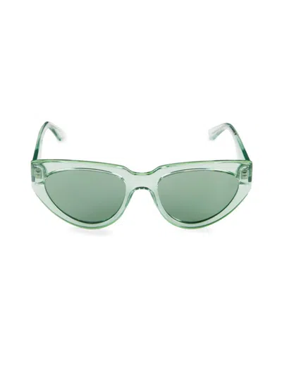 Karl Lagerfeld Women's 54mm Cat Eye Sunglasses In Green