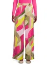 Karl Lagerfeld Women's Abstract Print Pants In Multi