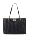 Karl Lagerfeld Women's Agyness Large Tote In Black Gold