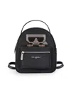 Karl Lagerfeld Women's Amour Logo Backpack In Black Stone
