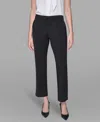 Karl Lagerfeld Women's Ankle Straight Pants In Black