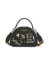Karl Lagerfeld Women's Bellamy Printed Crossbody Bag In Black