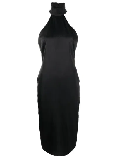 Karl Lagerfeld Women's Black Cowl Neck Vest For Ss24 Season