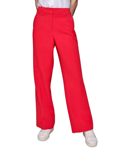 Karl Lagerfeld Women's Bootcut High-rise Pants In Apple