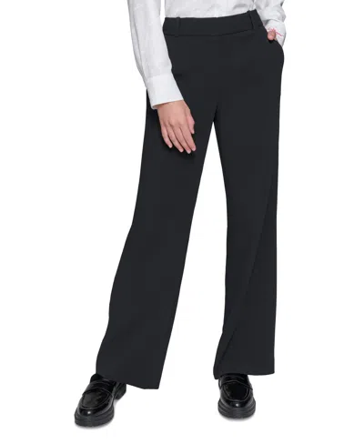 Karl Lagerfeld Women's Bootcut High-rise Pants In Black