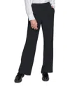 Karl Lagerfeld Women's Bootcut High-rise Pants In Black
