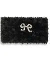 Karl Lagerfeld Women's Bow Applique Headband In Black