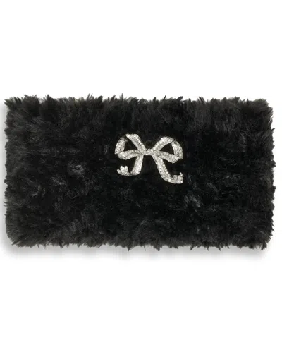 Karl Lagerfeld Women's Bow Applique Headband In Black