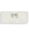 Karl Lagerfeld Women's Bow Applique Headband In White