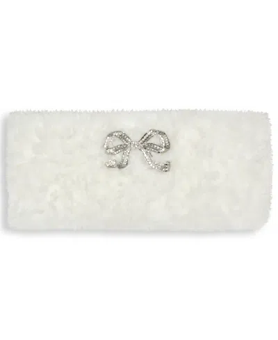 Karl Lagerfeld Women's Bow Applique Headband In White