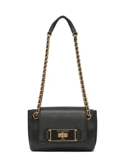 Karl Lagerfeld Women's Bridgette Leather Crossbody Bag In Black