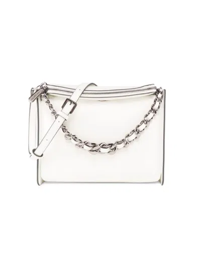 Karl Lagerfeld Women's Brielle Leather Crossbody Bag In White