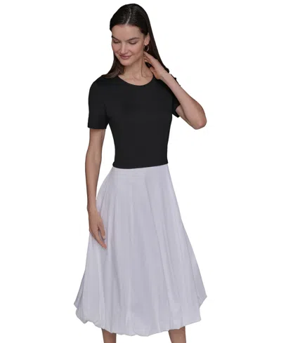Karl Lagerfeld Women's Bubble Skirt Midi Dress