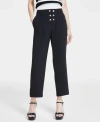 KARL LAGERFELD WOMEN'S BUTTON-FRONT ANKLE PANTS