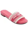 Karl Lagerfeld Cairra Slide Sandal In Teaberry