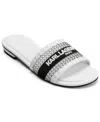 Karl Lagerfeld Cairra Slide Sandal In White,black