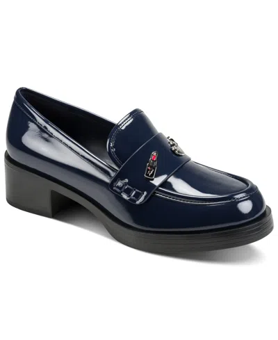 Karl Lagerfeld Women's Caiza Slip-on Loafers In Blue