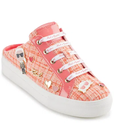 Karl Lagerfeld Cambria Platform Sneaker In Sunset Coral