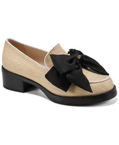 Karl Lagerfeld Women's Camilia Bow Slip-on Loafers In Natural,bright White