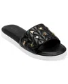 Karl Lagerfeld Carenza Studs Slide Sandal In Black