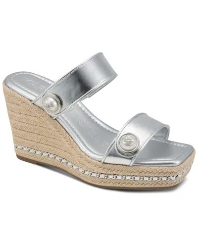 Karl Lagerfeld Women's Carsen Wedge Sandals In Multi