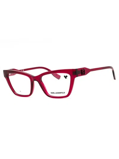 Karl Lagerfeld Women's Cat Eye Eyeglasses - Kl6135 Style In Red