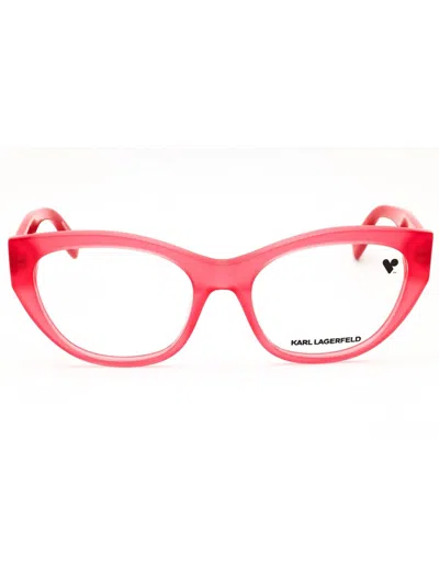 Karl Lagerfeld Kl6189n Cat-eye Acetate Eyeglasses In Pink