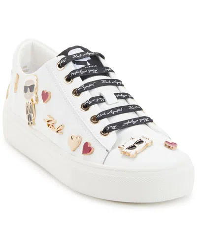 Karl Lagerfeld Women's Cate Pins Lace Up Sneaker