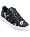 Karl Lagerfeld Women's Cate Pins Lace Up Sneakers In Blue