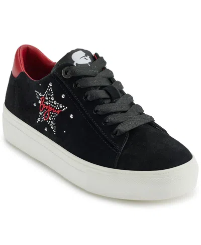 KARL LAGERFELD WOMEN'S CATE SAYINGS LACE UP SNEAKERS