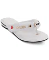 Karl Lagerfeld Ceejay Pins Flip-flop In Bright White