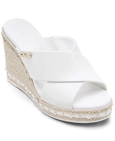 Karl Lagerfeld Women's Cellyn Ankle Strap Wedge