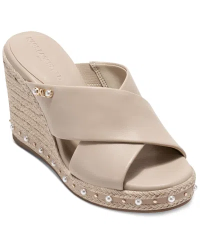 Karl Lagerfeld Women's Cellyn Ankle Strap Wedge
