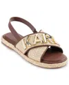 KARL LAGERFELD WOMEN'S CHARLA SLINGBACK ESPADRILLE FLAT SANDALS
