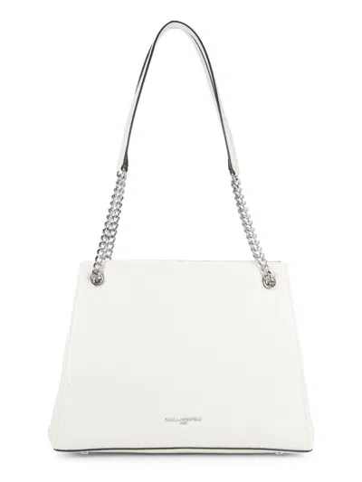 Karl Lagerfeld Women's Charlotte Leather Shoulder Bag In White