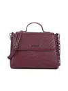 Karl Lagerfeld Women's Charlotte Leather Two Way Satchel In Barilio Wine
