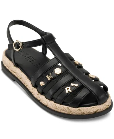 Karl Lagerfeld Women's Chaselyn Espadrille Sandals In Black