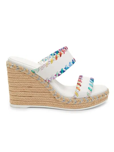 Karl Lagerfeld Women's Chaz Espadrille Sandals In Bright White