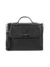 Karl Lagerfeld Women's Chevron Quilted Satchel In Black