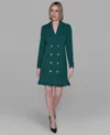 Karl Lagerfeld Double Breasted Jacket Dress In Green