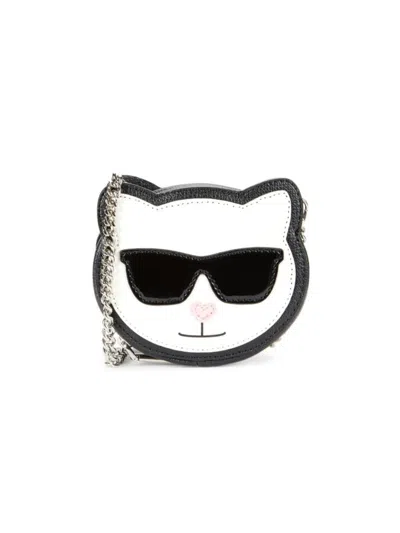 Karl Lagerfeld Women's Choupette Slingbag In Black White Cat