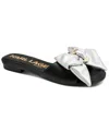 Karl Lagerfeld Women's Ciaran Flat Slide Sandals In Black