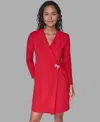 Karl Lagerfeld Women's Collared Neck Jacket Dress In Red