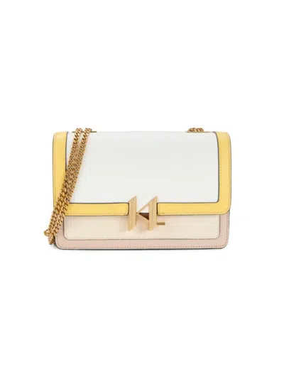 Karl Lagerfeld Women's Corinne Colorblock Shoulder Bag In Shell
