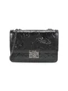 Karl Lagerfeld Women's Corinne Logo Charm Shoulder Bag In Black