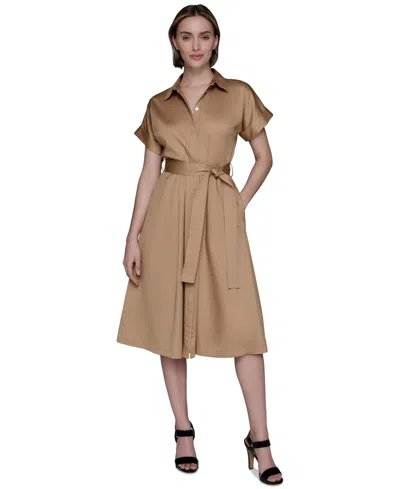 Karl Lagerfeld Belted Shirtdress